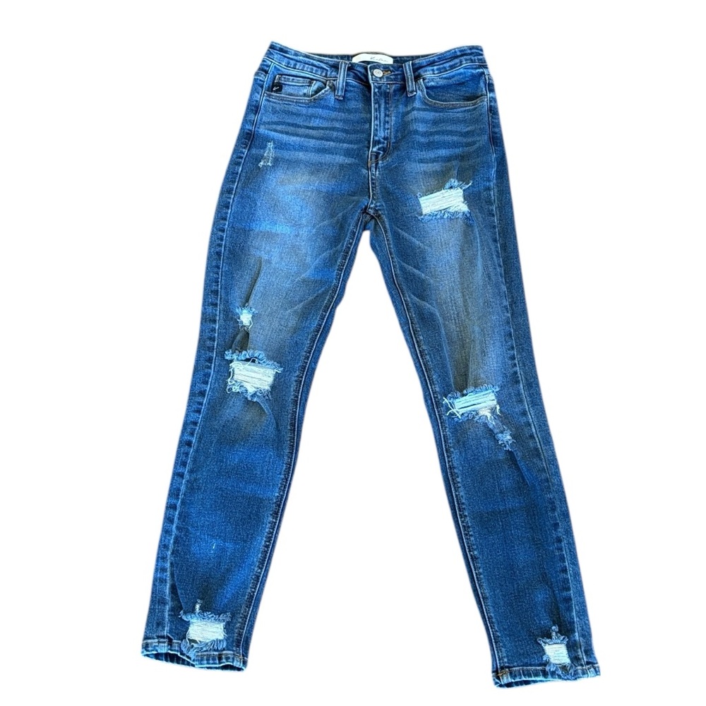 KanCan Skinny Blue Jeans Destroyed Size 26